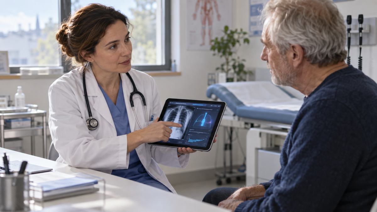 Illustration de l'article : Intelligence artificielle et médecins : un outil d’aide, pas un diagnostic automatique